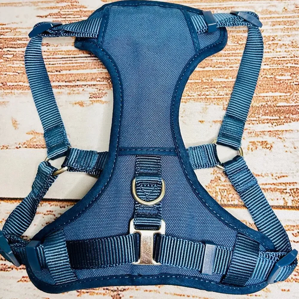 Youly Step-In Dog Harness Small Navy Blue No-Pull Front Clip EUC